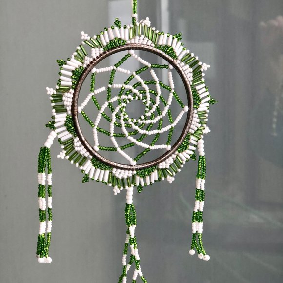 Beautifully Crafted Beaded Dream Catcher Ornament - Picture 7 of 13